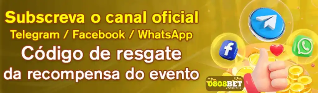 Canal Oficial 0808BET no Telegram